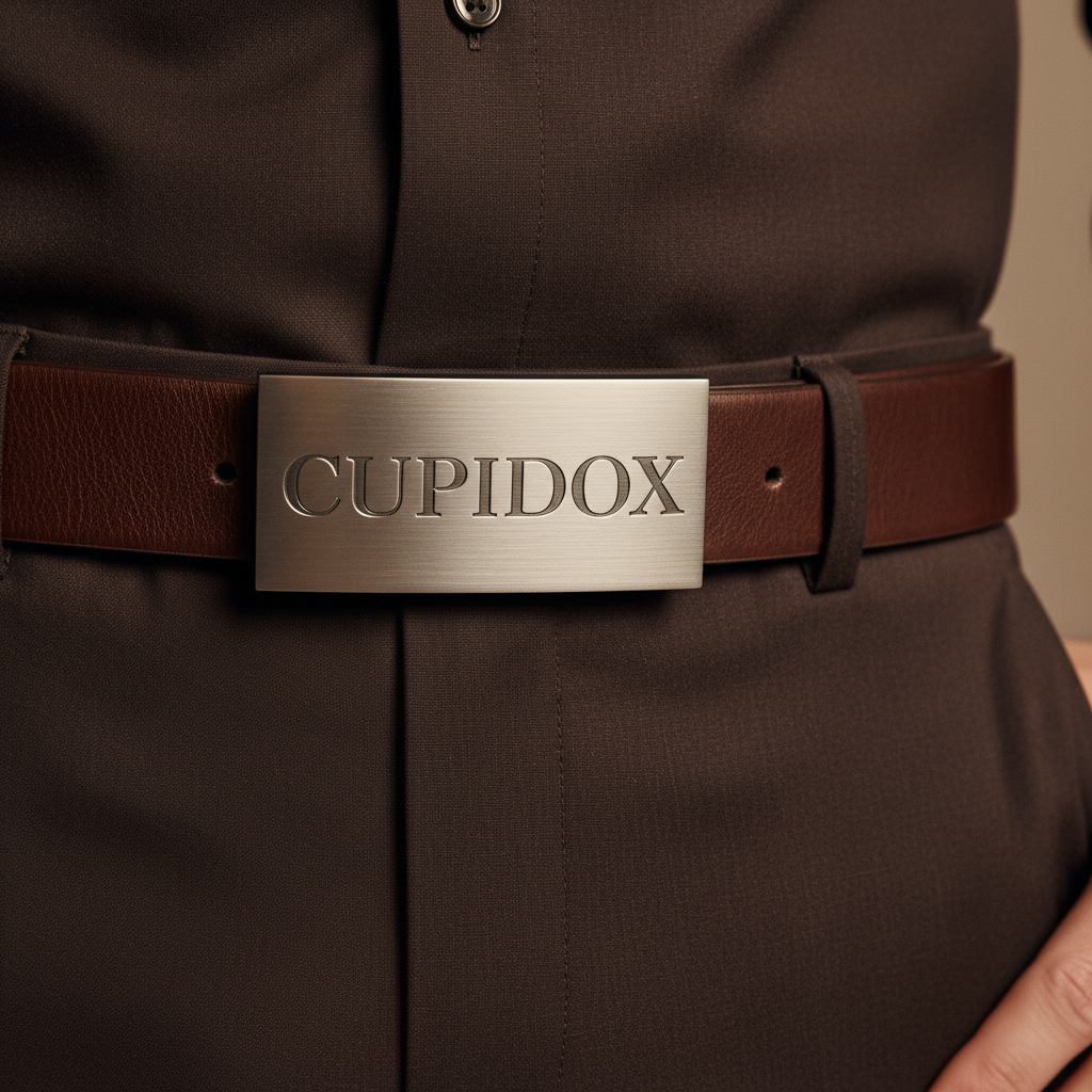 חגורת CUPIDOX – דארק בראון סילבר