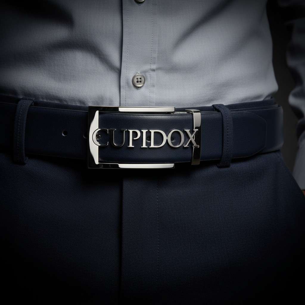 חגורת CUPIDOX – כחול נייב כסוף